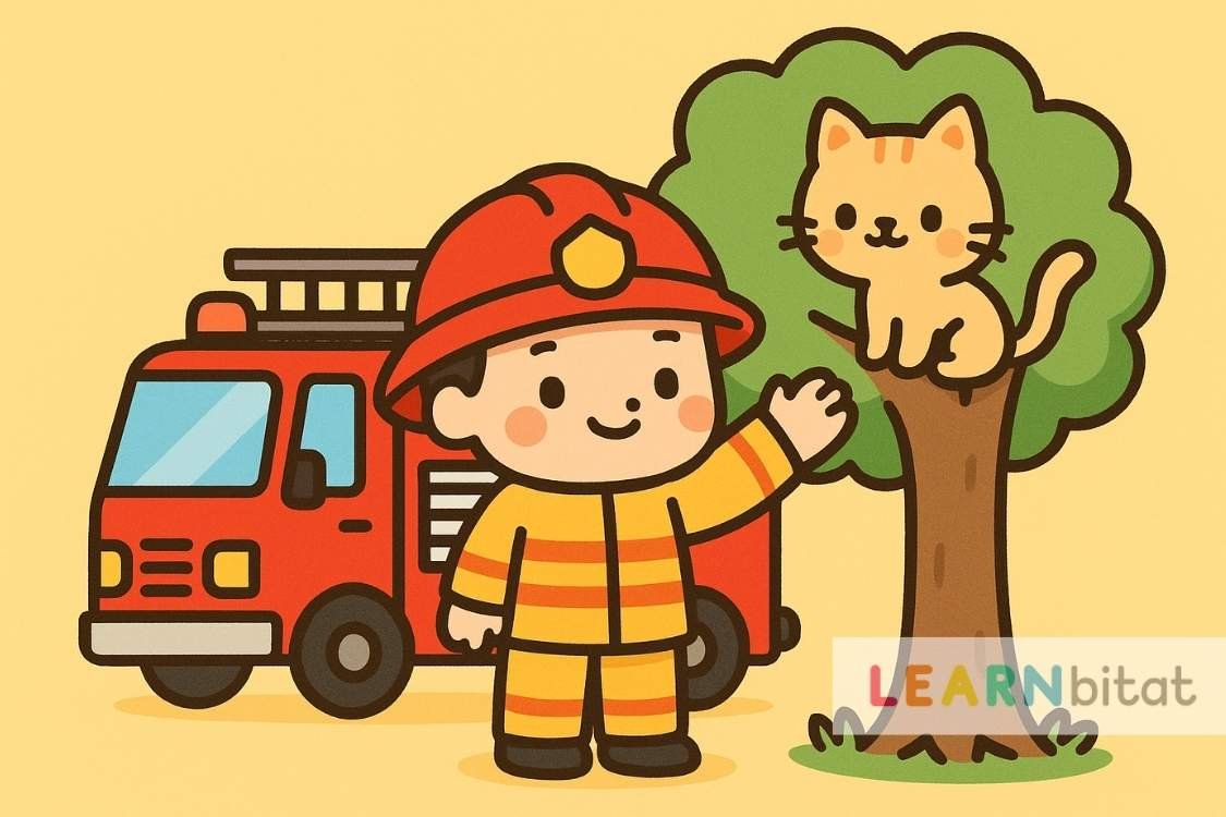 Reading & Listening Comprehension Exercises for First Graders - Passages with Questions and Answers - 1st Grade - Community Helpers - Firefighters